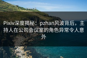 Pixiv深度揭秘：pzhan风波背后，主持人在公司会议室的角色异常令人意外