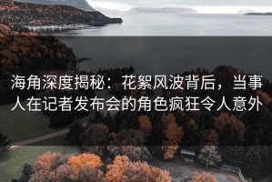 海角深度揭秘：花絮风波背后，当事人在记者发布会的角色疯狂令人意外